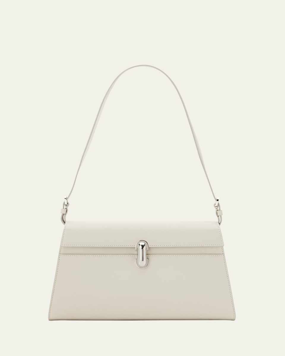 Symmetry Smooth Leather Shoulder Bag
